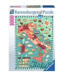 Ravensburger Pussel Karta över Italien - Söt 1000p (12001237)