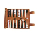 Backgammonbräde - Bärbart Backgammon Set för Vuxna, Resespel, Vuxen Design, Barn Brown