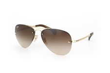 Ray-Ban RB 3449 001/13, AVIATOR Sunglasses, MALE