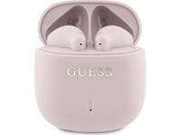 Guess Hodetelefoner Bluetooth Gutwsj14esgp Tws + Dockingstasjon Rosa/Rosa Trykt Klassisk Logo