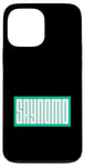 Coque pour iPhone 13 Pro Max Sarcelle Aqua Saynomo (Say No More) Bleu sarcelle Aqua Graphic