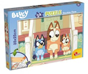 M-Plus Double-Sided Floor Puzzle 24El Bluey Mr Monkey Jocks 99559 Lisciani