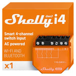 Shelly i4 Gen3 | WiFi and Bluetooth 4-Digit Input Controller for Shelly relays | Home Automation | Compatible with Alexa and Google Home | iOS Android | Without hub | Remote Control | Multi-Click