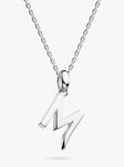 Kit Heath Skript Collection Signature Initial Pendant Necklace, Silver