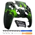 eXtremeRate LUNA Redesigned Front Shell Touchpad Compatible with ps5 Controller BDM-010 020 030 040 050, Dark Carnival Replacement Custom Touch Pad Cover Compatible with ps5 Controller