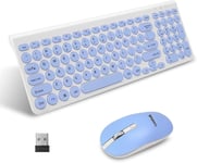 Ensemble Clavier Et Souris Sans Fil, Clavier D'Ordinateur Ergonomique Usb Et Souris Sans Fil Silencieuse, Clavier Qwerty Britannique Compact Pour Ordinateur Portable Windows, Ordinateur De