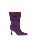 Alma en Pena. Bottines à talon aiguille en cuir pour femme., violet, 35 EU