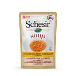 Schesir Cat Soup 6 x 85 g - Vild rosa lax & morötter