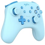 PXN 9607X Manette Switch sans fil avec Retour de vibrations, Gyroscope 6 axes, Turbo et NFC, pour Nintendo Switch&PC - Cyan