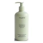 Mushie Baby Shampoo &amp; Body Wash Green Lemon (Cosmos) - 400 ml.