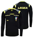 Legea Men's Racing Jersey Official FIGC Aia ML Season 2019/2020, Black, XL, Nero 2