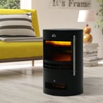 Electric Fireplace Freestanding Heater Stove Unit Log Flame Effect Living Room