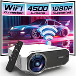 E450S Mini Projecteur Portable Wifi Full Hd Avec Bluetooth Idéal Pour Téléphone,Gaming,Cinéma Maison Et Streaming,Compatible 1080P,Image 250"",Compact,Ports Hdmi/Usb/Sd