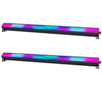 2 x Equinox SpectraPix Batten Uplighter Wash SMD DMX RGB