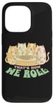 Coque pour iPhone 13 Pro Chats amateurs de sushis kawaii drôle That's How We Roll Pastel