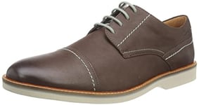 Clarks Men's Atticus Lt Cap Oxford, Dark Brown Lea, 6 UK