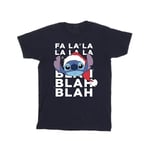 Disney Herr Lilo And Stitch Jul Blah Blah Blah T-Shirt M Navy Blue M