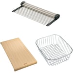 Franke - Set accessoires éviers Maris mrg 611/621/651 + Basis Fragranit : Rollmat + planche en bambou + panier en inox