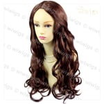 Wiwigs Romantic Curly Long Dark Auburn Red Mix Ladies Wig