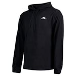 Nike M NSW Club Hoodie PO JSY Sweat-Shirt Homme Black/(White) FR: L (Taille Fabricant: L)