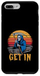 Coque pour iPhone 7 Plus/8 Plus Rétro coucher de soleil Get In Grim Reaper Halloween