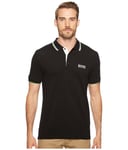 Hugo Boss Men's Paddy Pro Short Sleeve Polo Shirt, Black, Medium