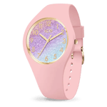 ICE Glitter Pink Cosmic 022569 Klocka Rosa, Siffror, Silikonarmband