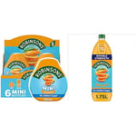 Robinsons Mini - No Added Sugar - Low Calorie - Orange, 6 Count & Double Strength Orange No Added Sugar Squash,1.75 l (Pack of 1)