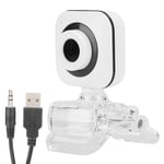 Built In Mic Computer Camera Webcam Pc Accessory 480P White With Transpare For