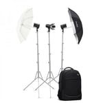 Kit de trois flash avec sac à dos Godox AD100Pro Noir + Accessories