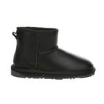 EVER AU Womens Women Emu Nappa Mini Classic Boots - Black Sheepskin - Size UK 9