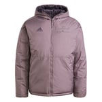 Real Madrid Vinterjakke Down Szn Vendbar - Lilla - adidas, størrelse Small