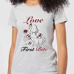 T-Shirt Femme Love At First Bite - Blanche - Neige (Princesse Disney) - Gris - M