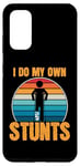 Coque pour Galaxy S20 Funny Saying I Do My Own Stunts Blague Femmes Hommes