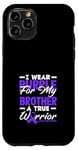 Coque pour iPhone 11 Pro Purple For My Brother Warrior Lupus Awareness