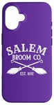 Coque pour iPhone 16 Salem Broom Company Costume de sorcière d'Halloween pour femme