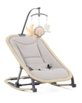 Babystyle Oyster home Rocker in Stone with Mobile Toys from birth to 9kg