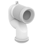 Ideal StandardIDEALSOFT Pipe Coude de Raccordement pour WC Toilettes Evacuation Sortie Verticale Blanc T002667