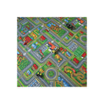 Décoweb - Moquette de jeu enfant - Circuit de voiture - Ville - Rouleau de 4m x 2m