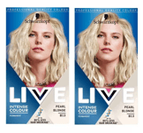 2-pack Schwarzkopf LIVE B13 Pearl Blonde Permanent Hair Dye