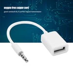 3.5Mm Male Plug Jack To Usb Female Aux Cable Converter Adapter Cord