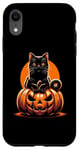 iPhone XR Black Cat Halloween Costume Pumpkin For Women Case