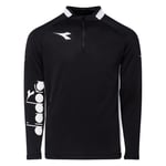 Diadora Träningströja Equipo Pro 1/2 Zip - Svart/Vit, storlek XX-Large