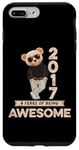 Coque pour iPhone 7 Plus/8 Plus Ours en peluche original Awesome 8e anniversaire garçon fille 2017