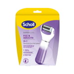 Scholl 2-i-1 Glatt Elektronisk Fotpleiesystem - 1 Stk