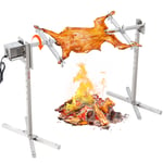 VEVOR Barbecue Rôtissoire Kit de Rôtisserie Électrique en Inox 116 cm 60 kg