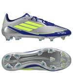 adidas F50 Messi Elite FG La Vida Rapida - Sølv/Gul/Lucid Blue - Gress (FG), størrelse 47⅓