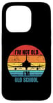 Coque pour iPhone 15 Pro Je ne suis pas vieux, je suis un avion F-4 Phantom II à l'ancienne, au coucher du soleil