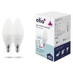 HBF - Pack de 2 ampoules led connectées Bluetooth E14 4.5W - Otio