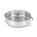 Sauteuse inox et couvercle verre Cicla 28 cm Beka